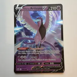 Pokemon Galarian Articuno V 058/198 Chilling Reign Ultra Rare Holo 210HP 110ATK - Image 1