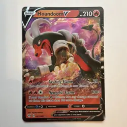 Pokemon Houndoom V 021/189 Darkness Ablaze Ultra Rare Holo Basic 210HP - Image 1