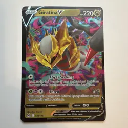 Pokemon Giratina V 130/196 Swsh11 Lost Origin Ultra Rare Holo Basic 220HP 160ATK - Image 1