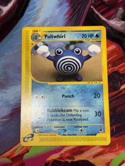 Pokemon Expedition Poliwhirl 89/165 LP Yuka Morii - Image 1