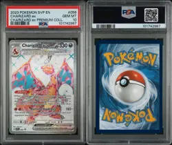 2023 Charizard ex 056 Pokemon Scarlet & Violet Premium Collection PSA 10 - Image 1