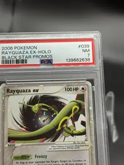 PSA 7 - Rayquaza EX - 039 - Nintendo Black Star Promo 2006 - Pokemon TCG Swirl! - Image 2