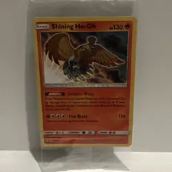 Pokemon Sealed Shining Ho-Oh SM70 Black Star Promo Holo Basic - Image 2