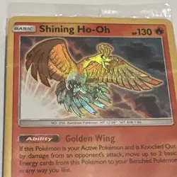 Pokemon Sealed Shining Ho-Oh SM70 Black Star Promo Holo Basic - Image 4