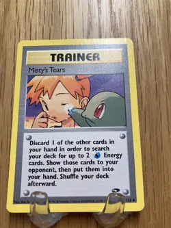 Pokemon TCG WOTC Gym Challenge Mistys Tears 118/132 Uncommon Unlimited LP - Image 2