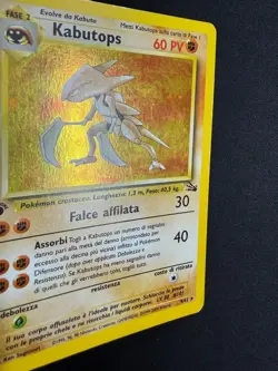 Pokemon Kabutops 9/62 Fossil Rara Holo Prima Edizione Wizards ITA Carte Vintage - Image 3
