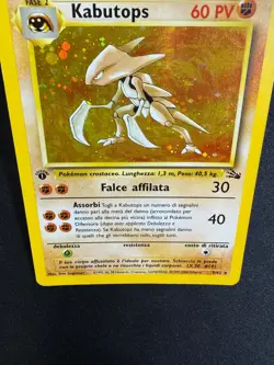 Pokemon Kabutops 9/62 Fossil Rara Holo Prima Edizione Wizards ITA Carte Vintage - Image 5