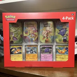 Pokemon TCG Scarlet & Violet 151 Mini Tin 4-Pack Sam’s Club New - Image 1