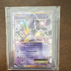 Pokemon TCG Mewtwo EX 52/108 Evolutions Ultra Rare Holo 180 HP Psychic - Image 1