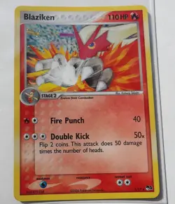 Blaziken 1/17 Holo Rare - 2004 POP Series 1 Promo Pokemon TCG. Vintage Holo - Image 1