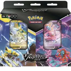 Pokemon TCG V Battle Deck Bundle Box Zeraora vs Deoxys FACTORY SEALED CASE of 6 - Image 2