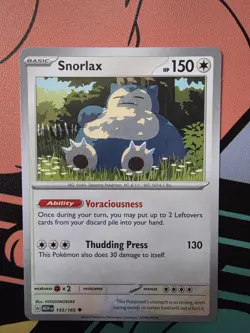 Snorlax (143/165) Pokemon [Scarlet & Violet 151] Near Mint - Image 1