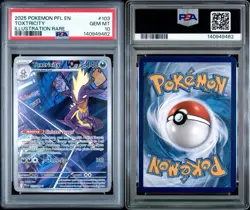 2025 Toxtricity 103/094 Pokemon Illustration Rare Phantasmal Flames PSA 10 - Image 1