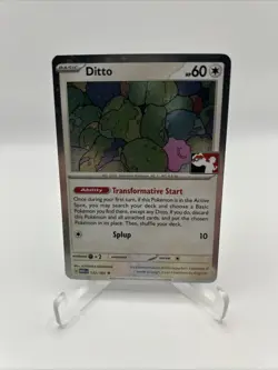 Ditto 132/165 Cosmos Holo Prize Pack Stamped Series 6 Pokemon TCG 151 Mew - Image 1