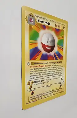 Pokemon TCG Electrode 1st Edition Base Set Shadowless Rare 021/102 - Image 3