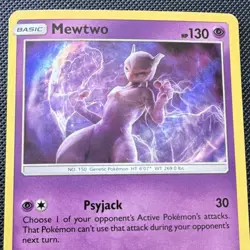 Mewtwo 12/18 2019 Detective Pikachu Holo Rare - Image 1