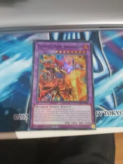 MZMI-EN004 Ultimate Flame Swordsman :: Super Rare 1st Edition YuGiOh Card - Image 1
