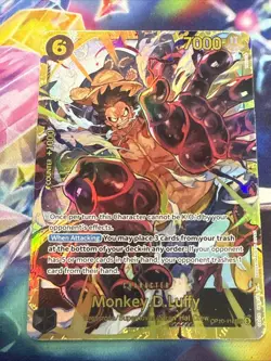 1x Monkey.D.Luffy OP10-118 SEC Royal Blood English Holo Foil One Piece TCG NM - Image 1
