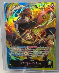 Portgas.D.Ace Leader ST13-002 One Piece Premium Leader Collection Foil Promo - Image 1