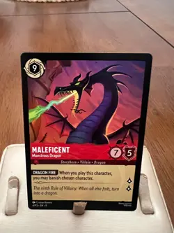 Disney Lorcana Maleficent Monstrous Dragon Regular Card Participant 4/P3 EN 9 - Image 1