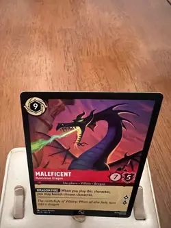 Disney Lorcana Maleficent Monstrous Dragon Regular Card Participant 4/P3 EN 9 - Image 2