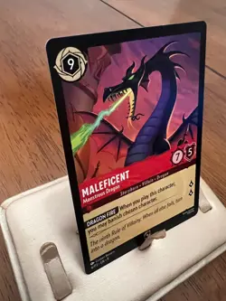 Disney Lorcana Maleficent Monstrous Dragon Regular Card Participant 4/P3 EN 9 - Image 4