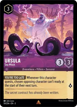 Disney Lorcana TCG - Into the Inklands - Ursula - Sea Witch 59/204 - Image 1