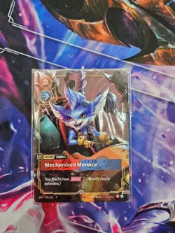 Riftbound Plated Metal Rumble Mechanized Menace Prize Wall Card - Image 4