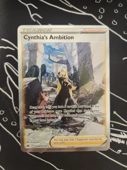 Pokemon TCG Cynthia's Ambition GG60 Crown Zenith Trainer Gallery Card - Image 2