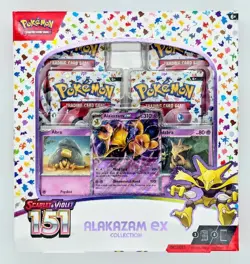 Pokemon TCG Scarlet & Violet 151 Alakazam ex Collection Box Sealed Promo Card - Image 1