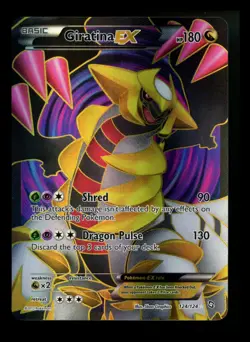 Giratina EX 124/124 Dragons Exalted 2012 Full Art Holo Rare Pokemon Card TCG - Image 1