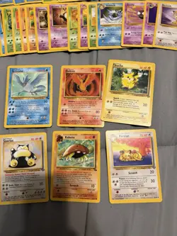 Huge Collection Bulk Lot of 76 Pokemon Cards Mixed WOTC JUNGLE FOSSIL NEO - Image 1