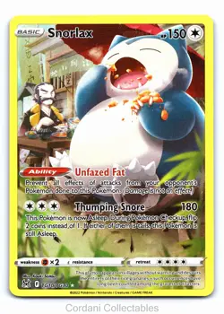 Snorlax TG10/TG30 - Lost Origin Trainer Gallery - Pokemon Card - Near Mint - Image 1