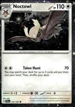 Pokemon Noctowl Cosmos Holo Promo Cards 127/162 Near Mint NM - Image 1