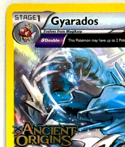 Pokemon XY Ancient Origins Gyarados Gold Foil Stamp Prerelease Card Insured - Image 3