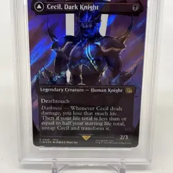 Cecil, Dark Knight (Borderless) (Surge Foil) Final Fantasy MTG PSA 10! - Image 3