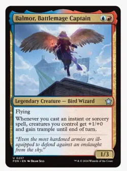 Balmor, Battlemage Captain | MTG FDN | Fallout Izzet EDH Spellslinger | NEW NM+ - Image 1