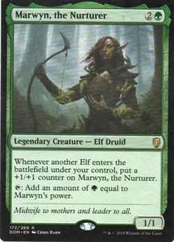 MTG: Dominaria: Marwyn, the Nurturer: Lightly Played Condition - Image 1