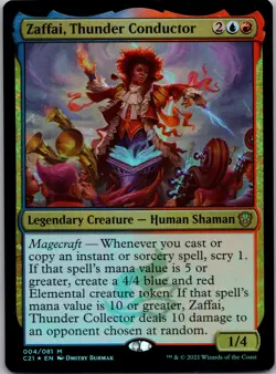 Zaffai, Thunder Conductor M Commander 2021 4 NM Foil - Image 1