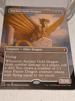 Ancient Gold Dragon (Borderless) Commander Legends: Battle for Baldur's Gate... - Image 1