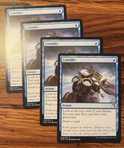 4X MTG Consider NM-Mint Pack FreshEnglish Innistrad: Midnight Hunt PLAYSET X4 - Image 1