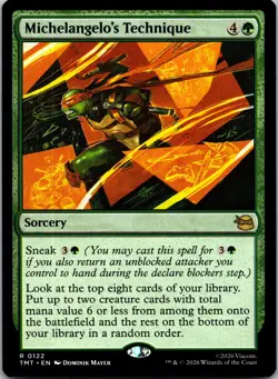 Michelangelo's Technique R Teenage Mutant Ninja Turtles 122 NM - Image 1