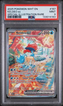 Pokemon WHT EN White Flare | Keldeo ex | Special Illustration Rare 210 PSA 9 - Image 1