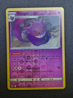 Gengar #85/202 – Sword & Shield Reverse Holo Rare – Near Mint Pokemon TCG - Image 1