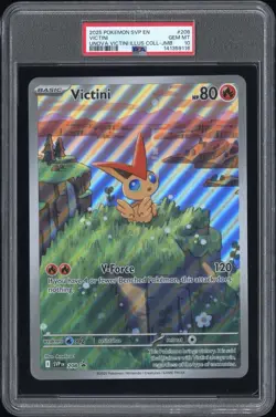 PSA 10 Victini JUMBO 208 BSP Unova Illustration Collection GEN MINT Pokemon - Image 1