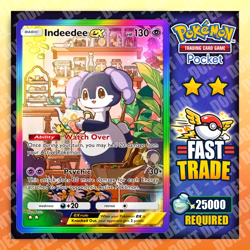 Pokemon TCG Pocket - Indeede EX - English - Rainbow 2 Star Card - Fast Trade ✅ - Image 1