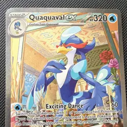 Pokemon Quaquaval ex Illustration Rare Holo 260/193 NM Paldea Evolved 2023 - Image 1