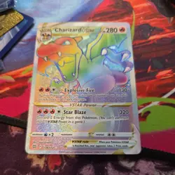 2022 Pokemon Brilliant Stars 174/172 Charizard VSTAR Rainbow Secret Rare - NM - Image 2