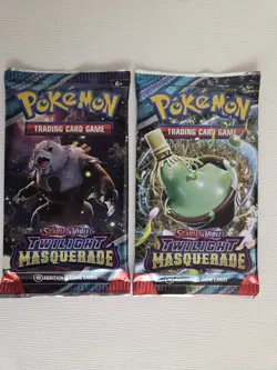 4x Pokemon TCG Scarlet And Violet Twilight Masquerade Booster Packs New Sealed - Image 3