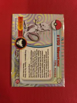 Mewtwo Topps Chrome Series 2 Holo Near Mint Topps #150 Pokemon Trading Card Game - Image 2